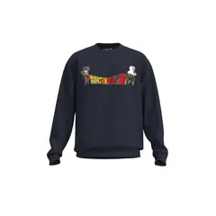 KOAJ - Buzo unicolor con diseÃ±o de Dragon Ball Z y cuello red HOMBRE