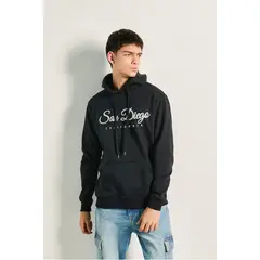 KOAJ - Buzo con capota para hombre en tono unicolor cuenta con Hombre