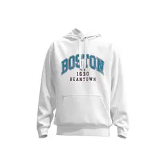 KOAJ - Buzo unicolor con capota y diseÃ±o college de Boston HOMBRE