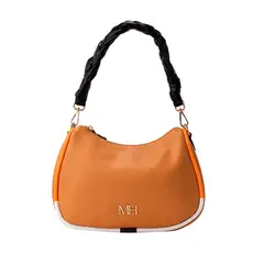 MARIO HERNANDEZ - Bolso De Mano Trenzado Camel Terracota