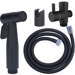 GENERICO - Bidet Sanitario Standar Rosca Media Negro Desviador Tames Soltanto