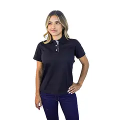 KP K'PO KING - Camiseta tipo polo para mujer negra Kapo