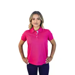 KP K'PO KING - Camiseta tipo polo para mujer fucsia Kapo