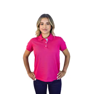 KP K'PO KING - Camiseta tipo polo para mujer fucsia Kapo