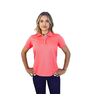 KP K'PO KING - Camiseta tipo polo para mujer coral Kapo
