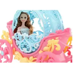 GENERICO - CARRUAJE DE PRINCESA CON MUÑECA Y CABALLO Ref 350A