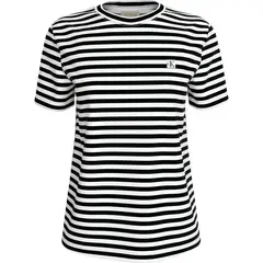 CALVIN KLEIN - Camiseta multicolor de algodón con insignia