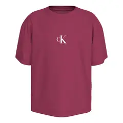 CALVIN KLEIN - Camiseta Niña Morado Boxy De Algodón