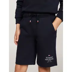 TOMMY HILFIGER - Bermudas Niño Azul Con Logo