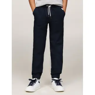 TOMMY HILFIGER - Jogger Azul Niño Con Logo Monotipo En Los Cordones