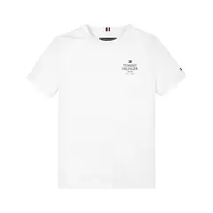 TOMMY HILFIGER - Camiseta Blanca Con Logo Gráfico Para Niño