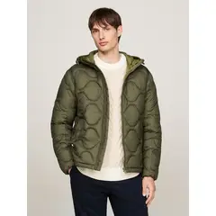 TOMMY HILFIGER - Chaqueta verde acochada con aislamiento térmico