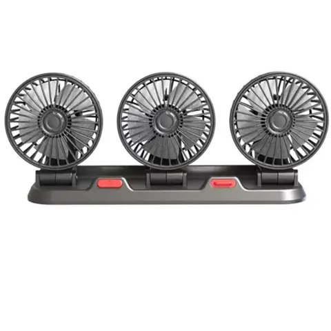 GENERICO - Ventilador Portátil Pequeño De Tres Cabezales Para Cochesca
