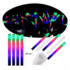 GENERICO - Barra Baston Espuma Led Hora Loca Multicolor Eventos X 12