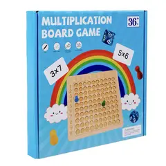 GENERICO - Juego de Matematicas Multiplicar Madera Montessori