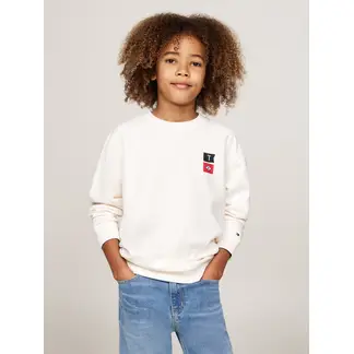 TOMMY HILFIGER - Saco Blanco Niño Con Logo Bordado