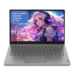 LENOVO - PORTATIL - CORE I5 13420H - 8GB RAM - 512GB SSD - 14 FHD MOD: V14 G4 IRU - COMPUTADOR