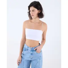 SEVEN SEVEN - Camiseta Para Mujer Manga Sisa Color Blanco Marca #28096050