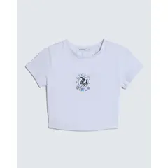 SEVEN SEVEN - Crop Top Estampado Para Mujer Blanco