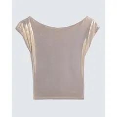 SEVEN SEVEN - Camiseta Para Mujer Manga Corta Color Dorado Marca #28096110