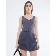 SEVEN SEVEN - Chaleco Para Mujer Color Gris Oscuro Marca #28250115