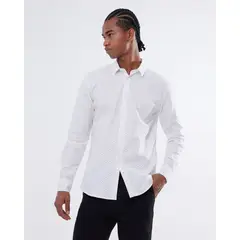 SEVEN SEVEN - Camisa Para Hombre Manga Larga Color Crema Marca #45012062
