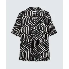 SEVEN SEVEN - Camisa Para Hombre Manga Corta Color Negro Marca #45012093