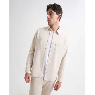 SEVEN SEVEN - Camisa Para Hombre Manga Larga Color Beige Marca #45012089