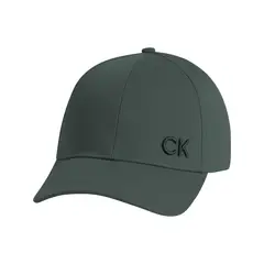 CALVIN KLEIN - Gorra verde con monograma bordado