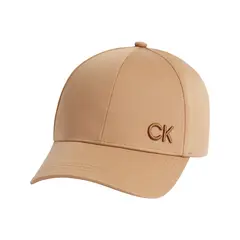 CALVIN KLEIN - Gorra beige con monograma bordado