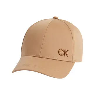 CALVIN KLEIN - Gorra beige con monograma bordado