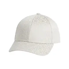 CALVIN KLEIN - Gorra blanca de jacquard con logo