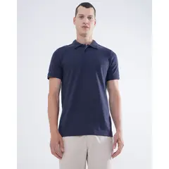 SEVEN SEVEN - Polo Para Hombre Cuello Tejido Color Negro Marca #45110833