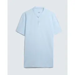 SEVEN SEVEN - Polo Para Hombre Cuello Mao Color Celeste Marca #45110857