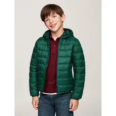 TOMMY HILFIGER - Chaqueta Niño Verde Ligera Con Logo