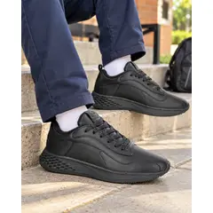 CALZADO BONT - Tenis Colegial Cosido Negro Para Niño Y Niña Bont C06