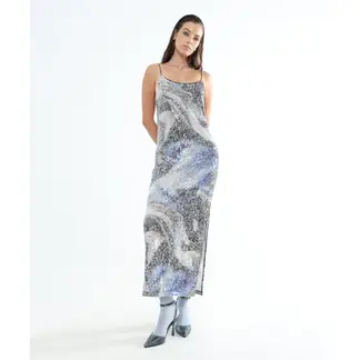 SEVEN SEVEN - Vestido Para Mujer Manga Sisa Color Plata Marca #28171318