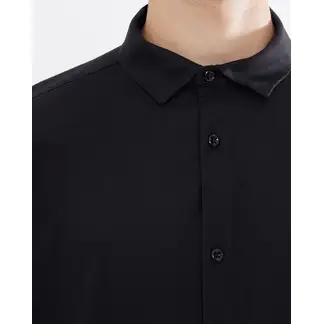 SEVEN SEVEN - Camisa Para Hombre Manga Larga Color Negro Marca #45012063