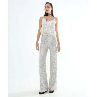 SEVEN SEVEN - Pantalon Para Mujer Color Plata Marca #28071815