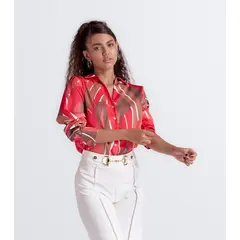 DEREK - Blusa Camisera Para Mujer Ariadne Manga Larga