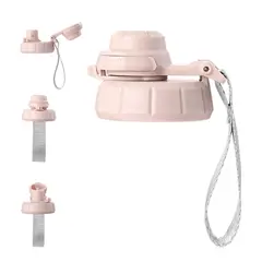 BUFFER FLASK - Tapa Botella Termica Termo Buffer Modelo Morea 24 y 32 - Rosa claro