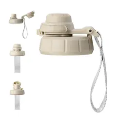 BUFFER FLASK - Tapa Botella Termica Termo Buffer Modelo Morea 24 y 32 - Beige