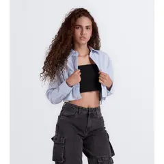 UNSER - Camisa Rossy Manga Larga Corta Con Bolsillo