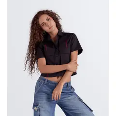 GROGGY - Blusa Crop Femenina