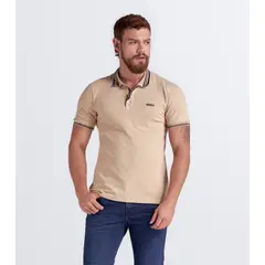 UNSER - Polo Con Corte En Martingala Y Cuello Tejido