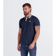 UNSER - Polo Con Corte En Martingala Y Cuello Tejido