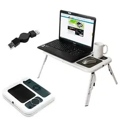 MUNDIAL DE SOPORTES - Mesa Base Para Computador Portátil Con Ventilador