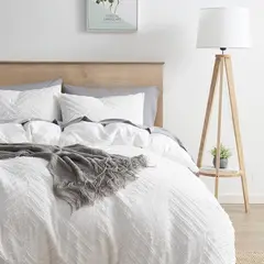 BEDLIFE - Duvet BOHO Style tamaño DOBLE blanco