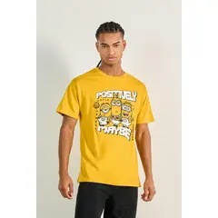 KOAJ - Camiseta amarilla manga corta con diseño de Minions