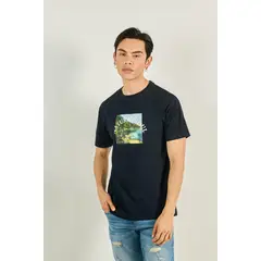 KOAJ - Camiseta unicolor para hombre, confeccionada en suave t Hombre